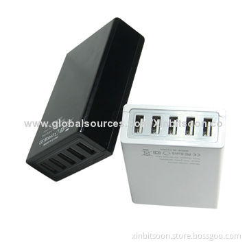5V/10A USB Wall Charger for iPhone/iPad/Samsung, with 5 USB Output Port